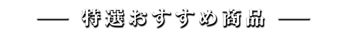 特選おすすめ商品