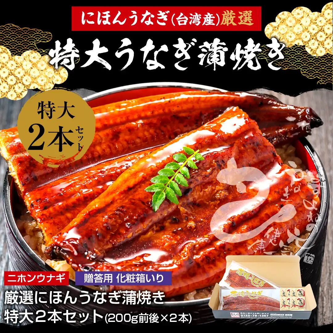 国産 うなぎ 蒲焼 大サイズ 2尾 【 日本料理 ひたち野いしざき