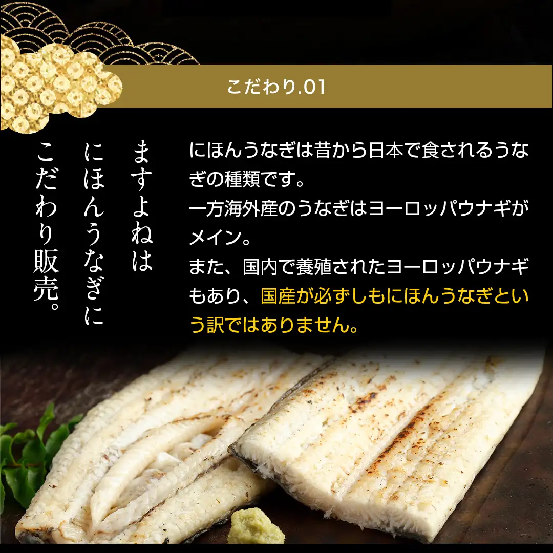 にほんうなぎ蒲焼き200g前後×2本 にほんうなぎ蒲焼き200g前後×2本